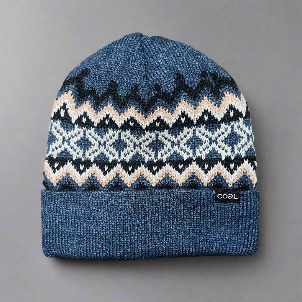 Coal The Winters - Nordic Sweater Beanie in Navy and Black 2026 - M I L O S P O R T