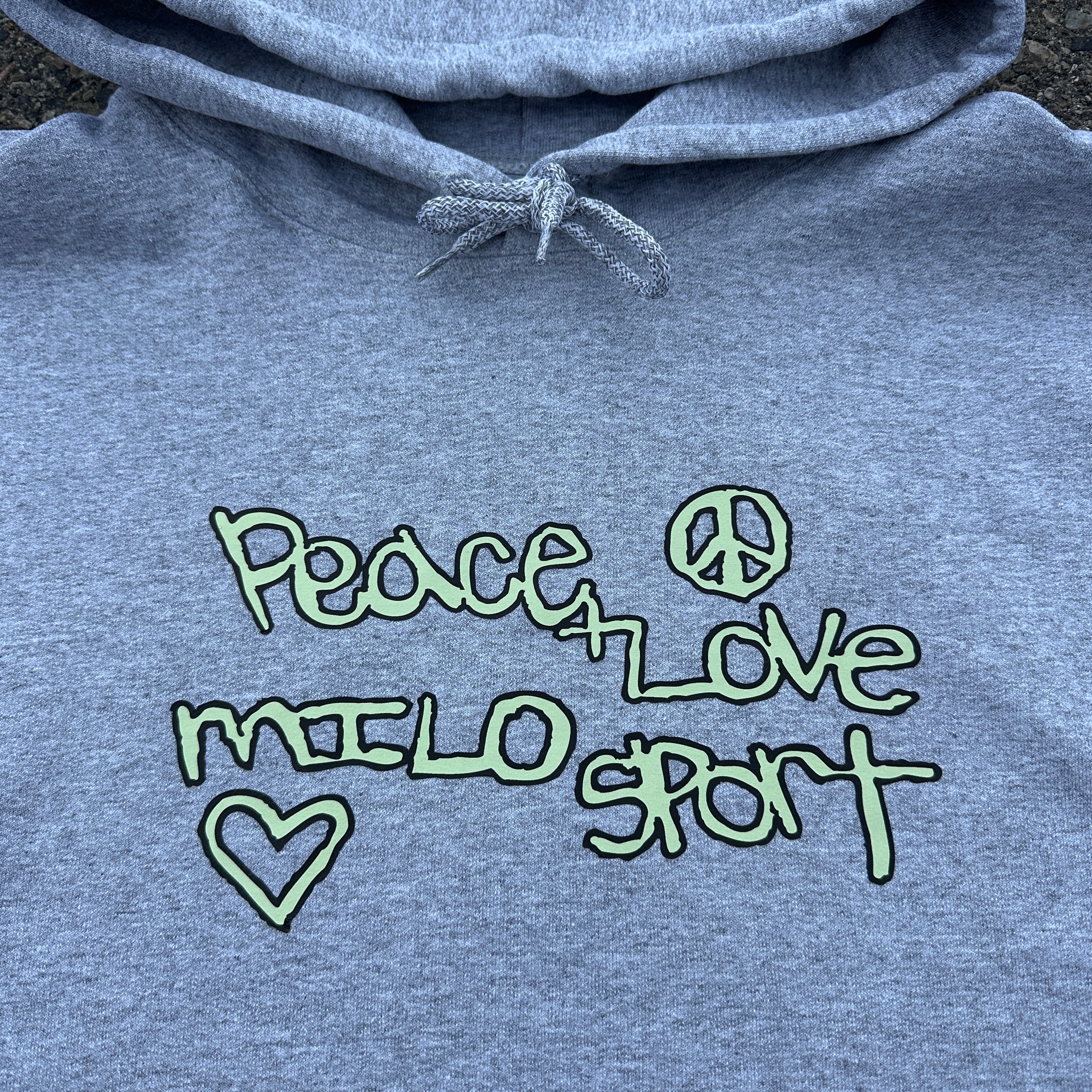 Milosport Peace & Love Hooded Sweatshirt - M I L O S P O R T