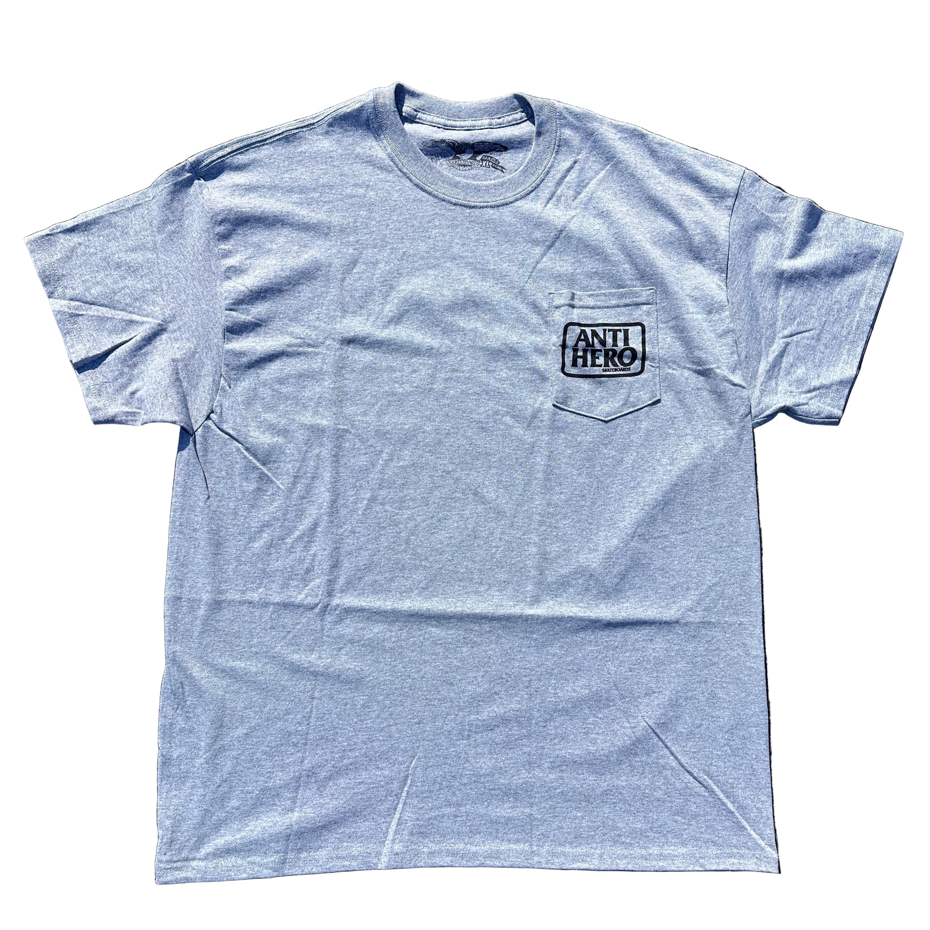 Anti Hero Reserve Pocket Short Sleeve Shirt in Grey - M I L O S P O R T