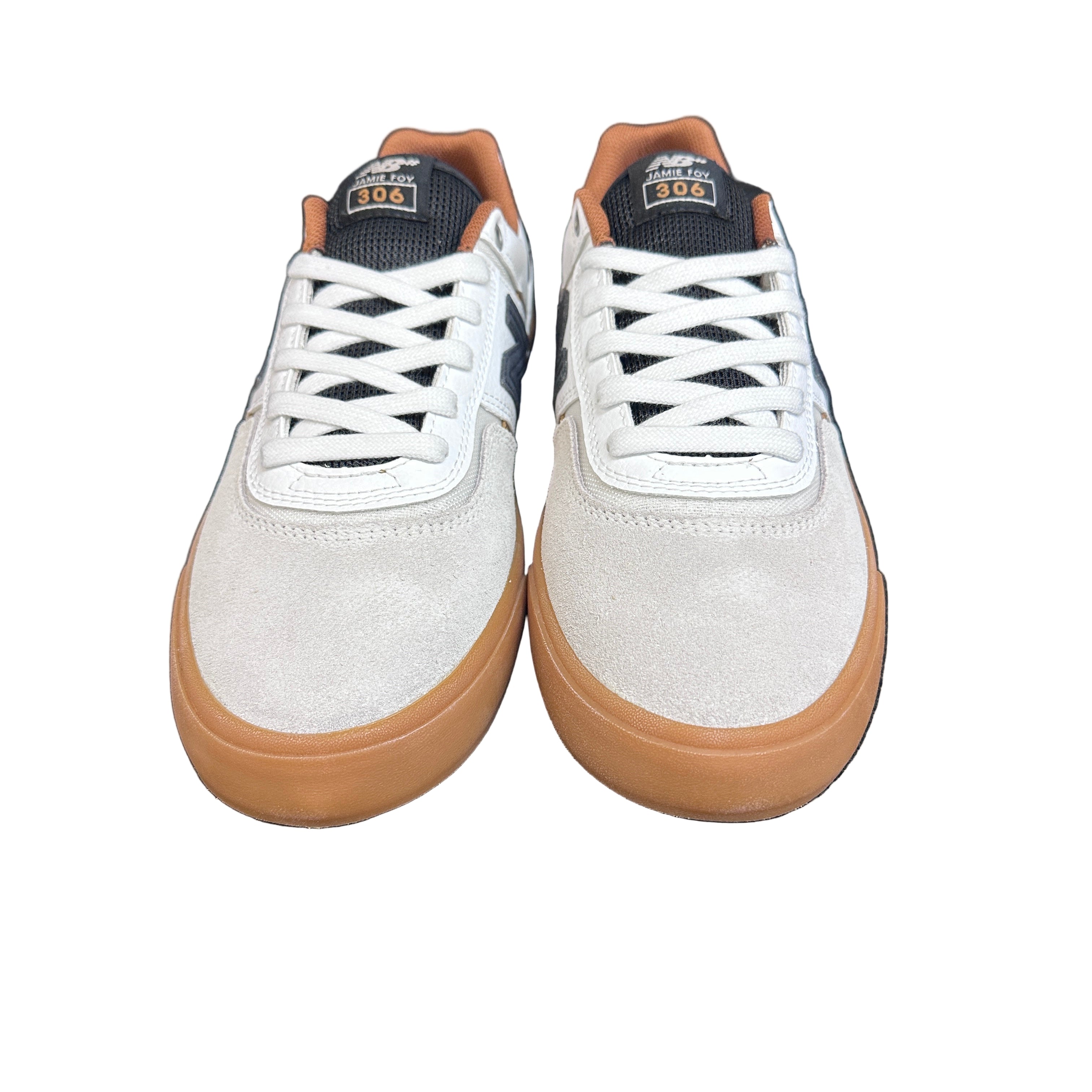 New Balance Numeric 306 Foy Skate Shoe in White and Black NM306TOS - M I L O S P O R T