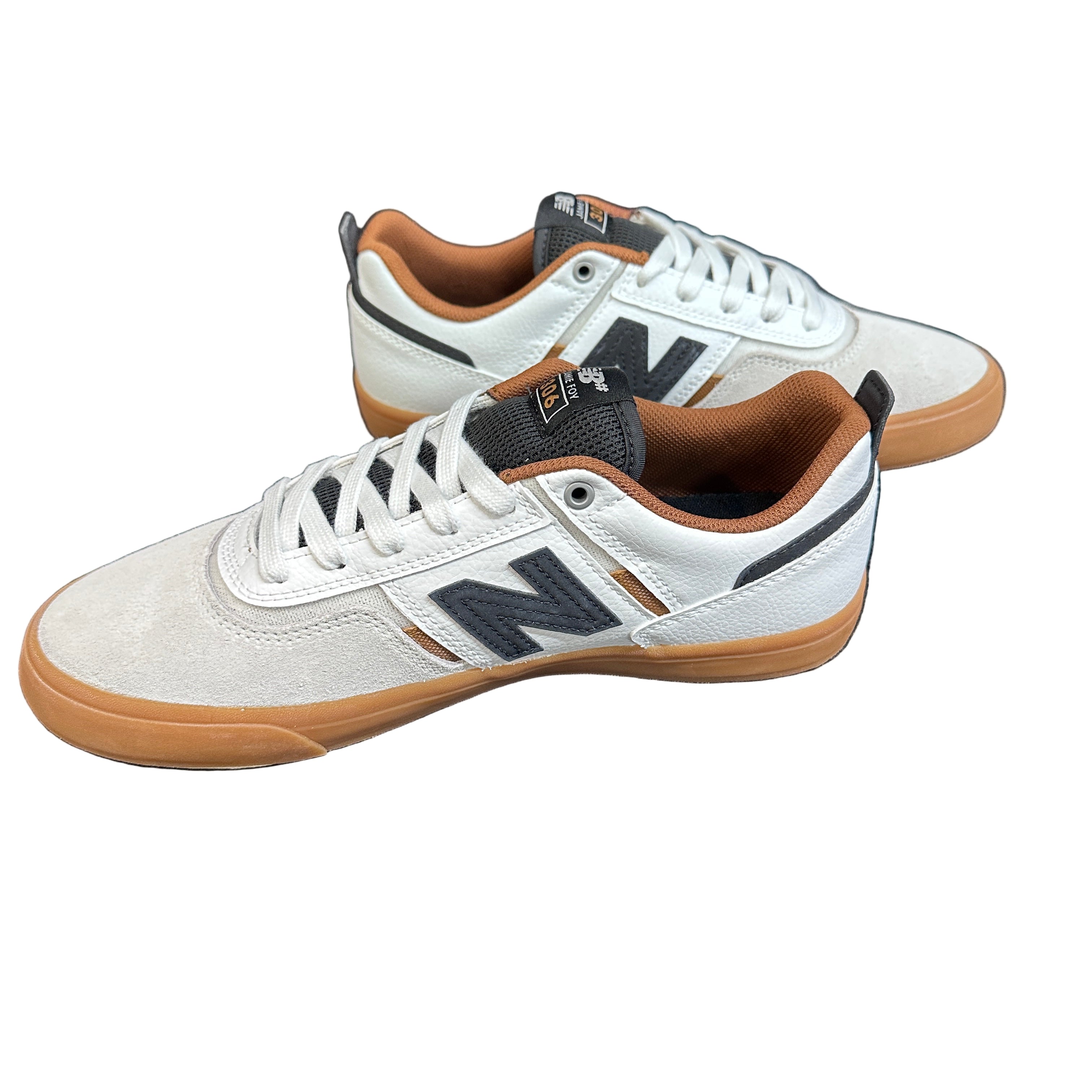 New Balance Numeric 306 Foy Skate Shoe in White and Black NM306TOS - M I L O S P O R T