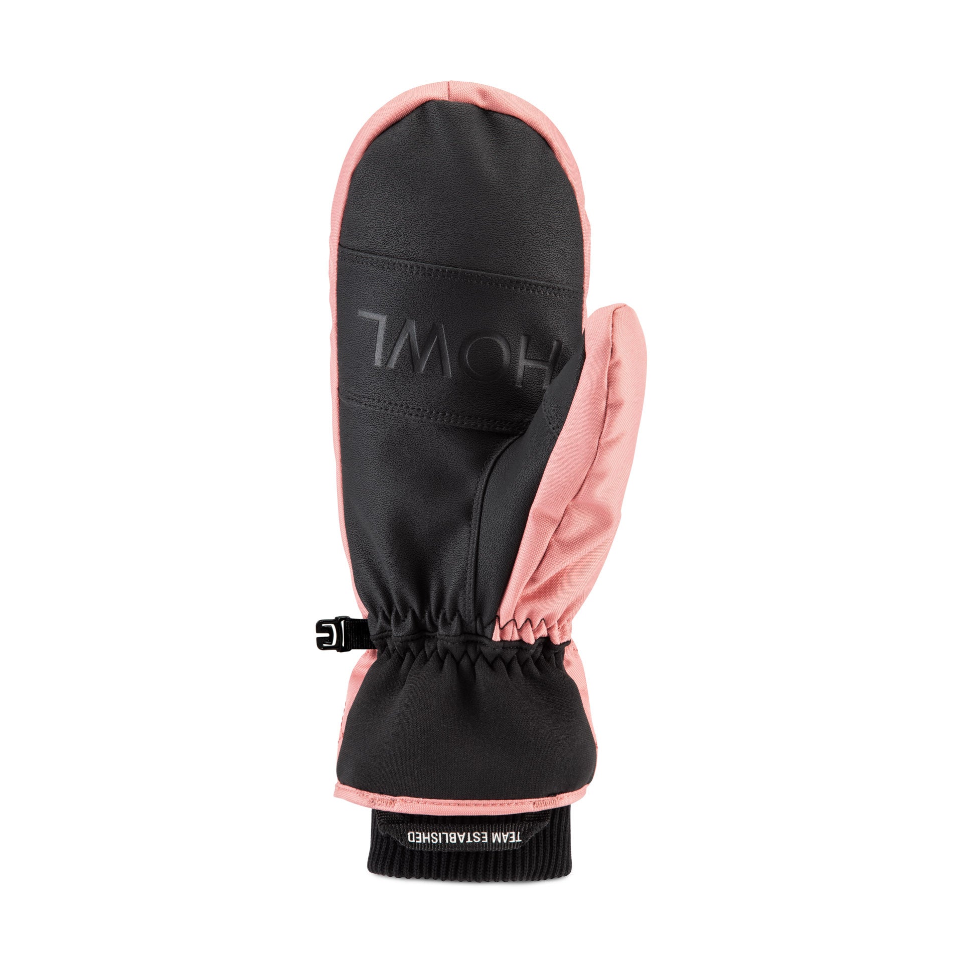 Howl quilted men's and women's Howl Mitt 2027 in bisque, showing the right back side with quilted stitching and warm lining.
