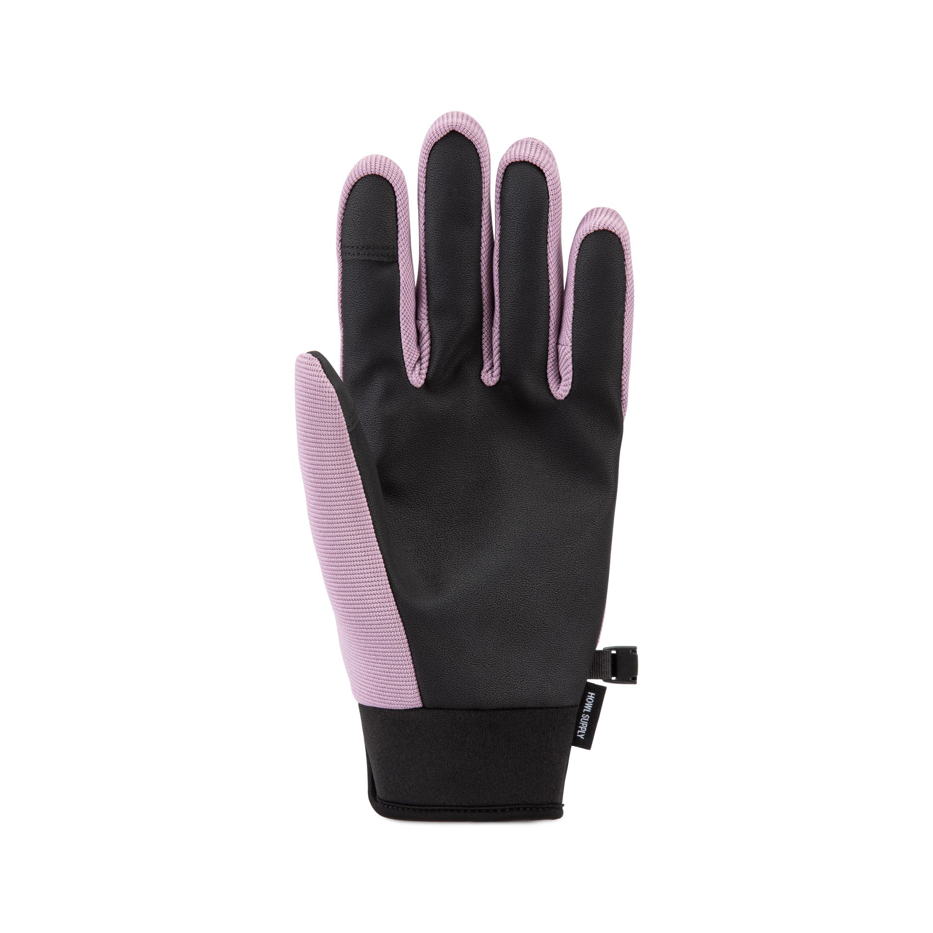 Lavender Howl Jeepster Glove for men and women, showing the back side with the brand logo and textured fabric.