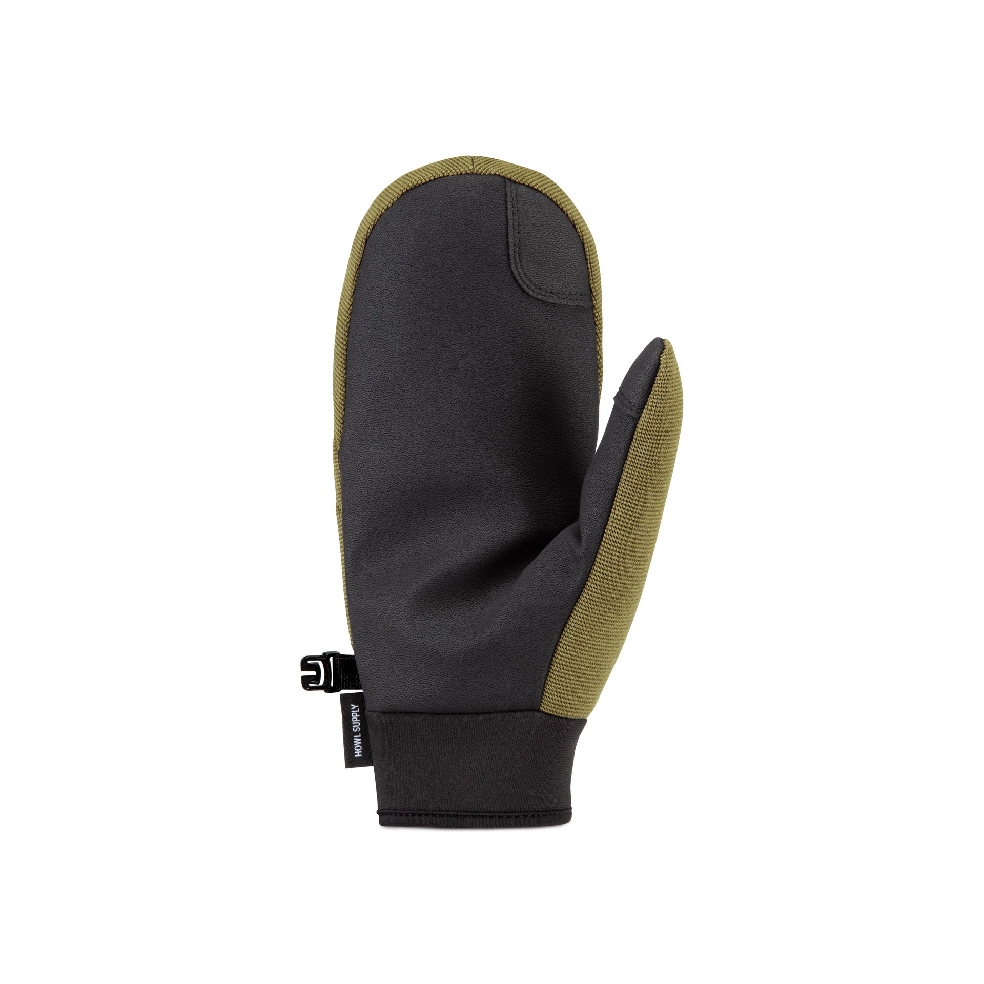 Howl Jeepster Mitt 2027 in sage, unisex winter glove with textured grip and cozy lining, designed for men and women.