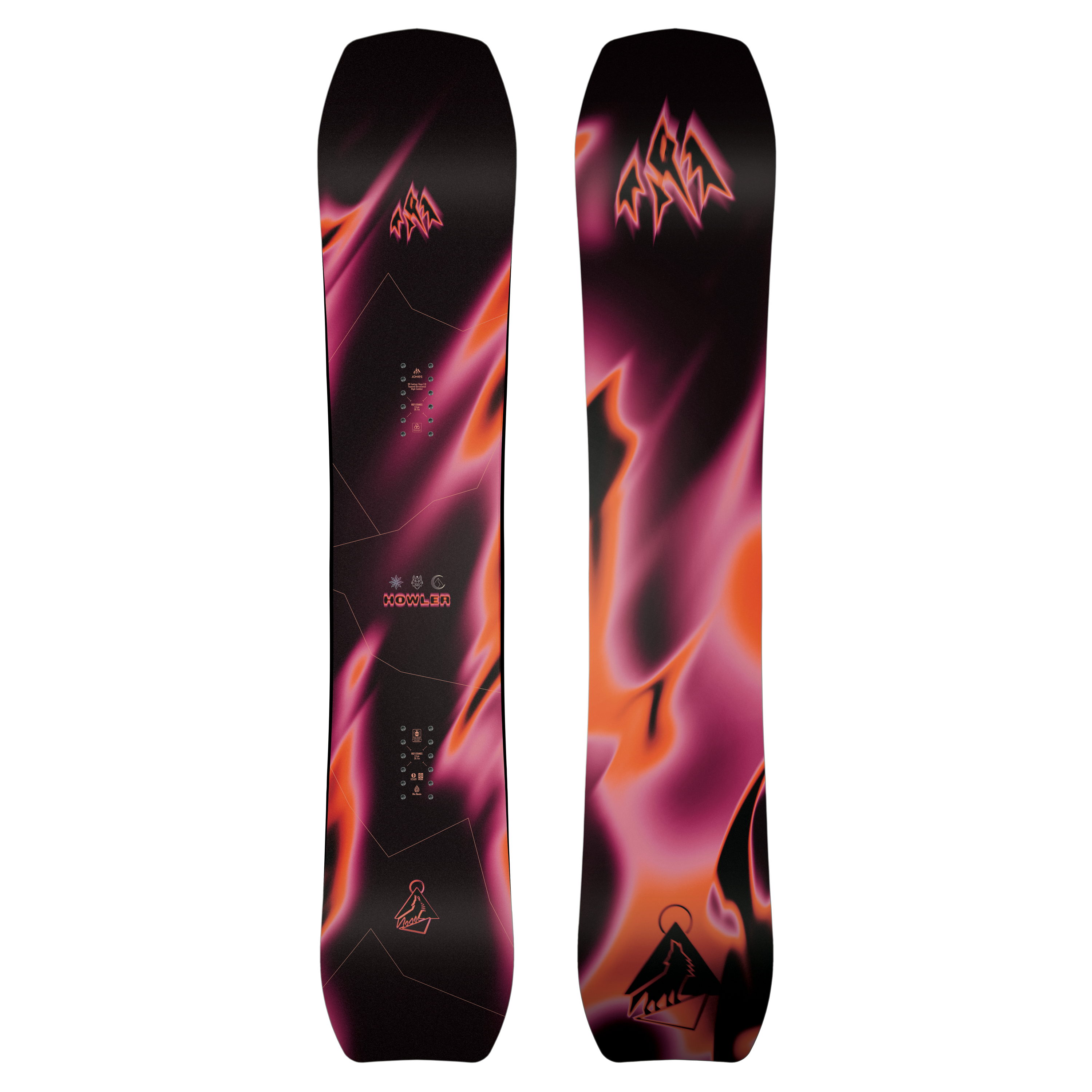 Jones Women's Howler snowboard 2027, featuring a sleek design, designed for women’s snowboarding adventures.