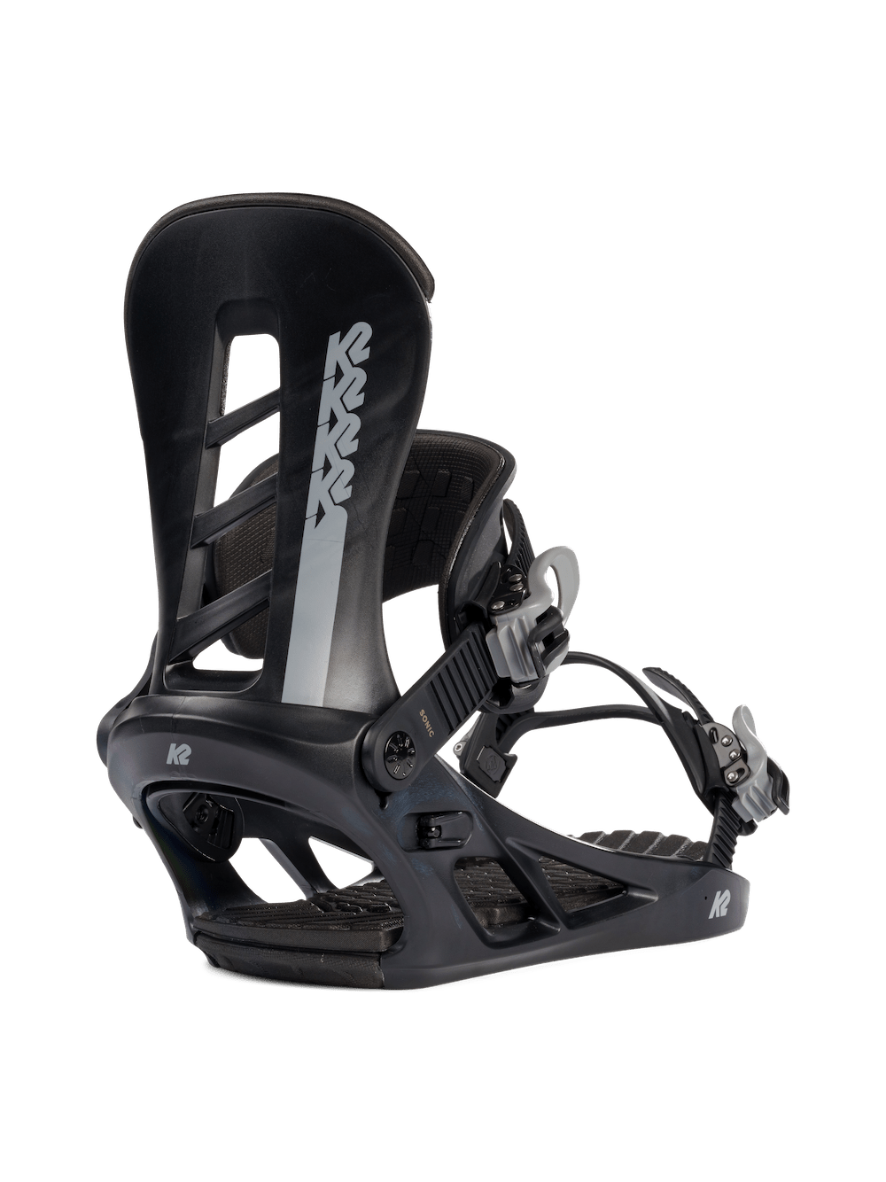 K2 Sonic Snowboard Bindings in Black 2024 - M I L O S P O R T