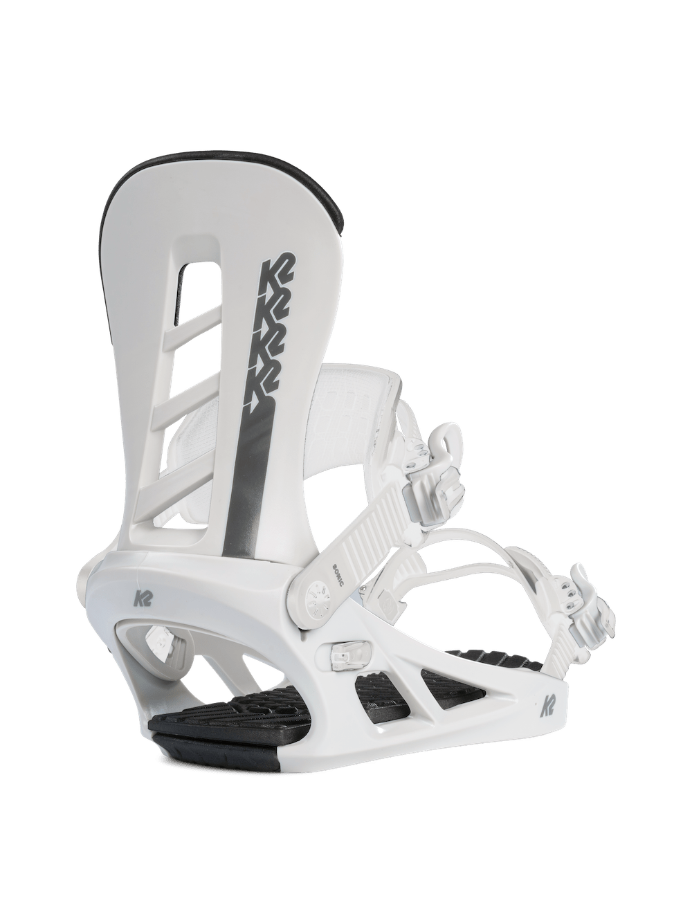 K2 Sonic Snowboard Bindings in White 2024 - M I L O S P O R T
