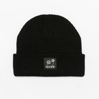 Autumn Label Beanie in Black 2024