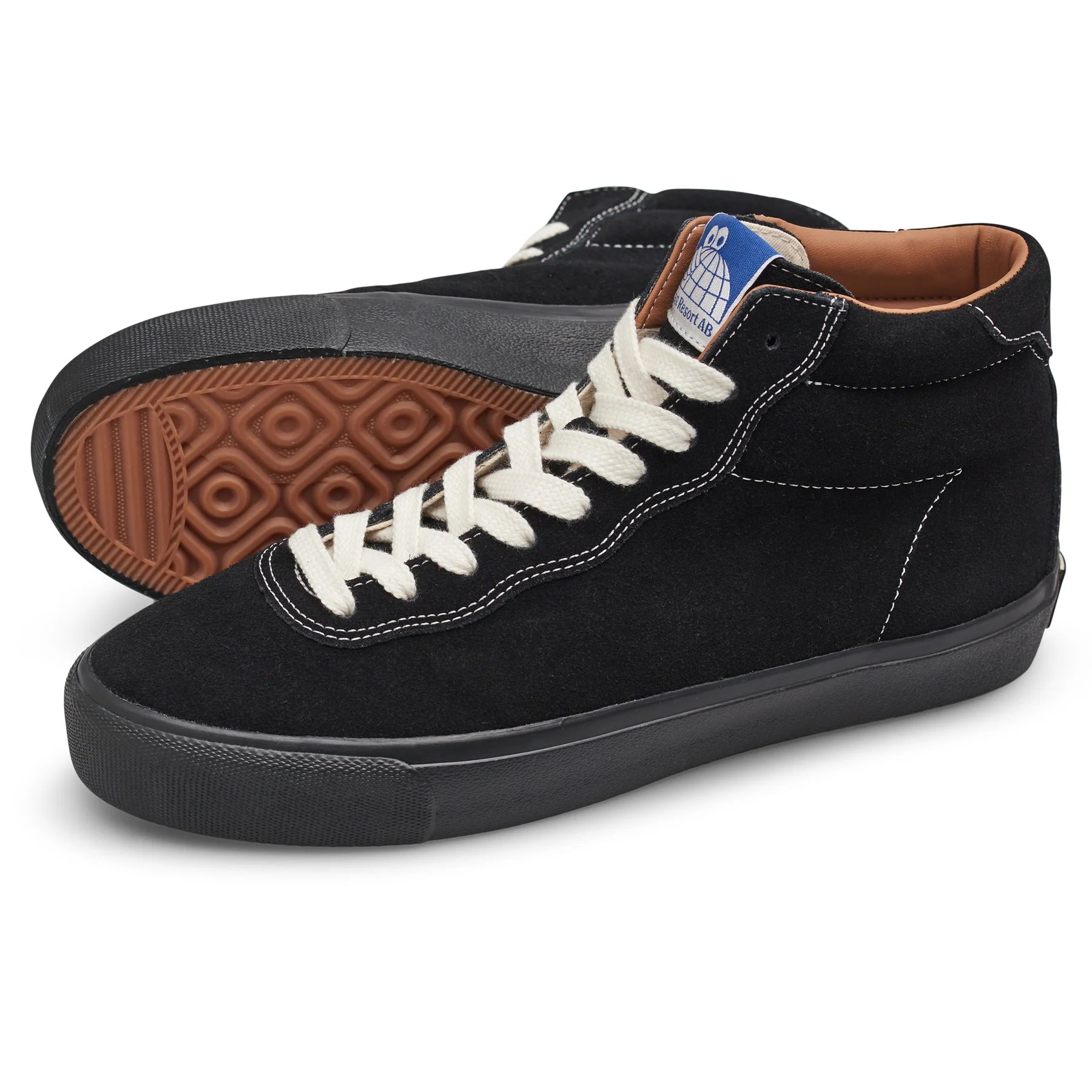 Last Resort VM001 HI Suede Shoe in Black White and Black