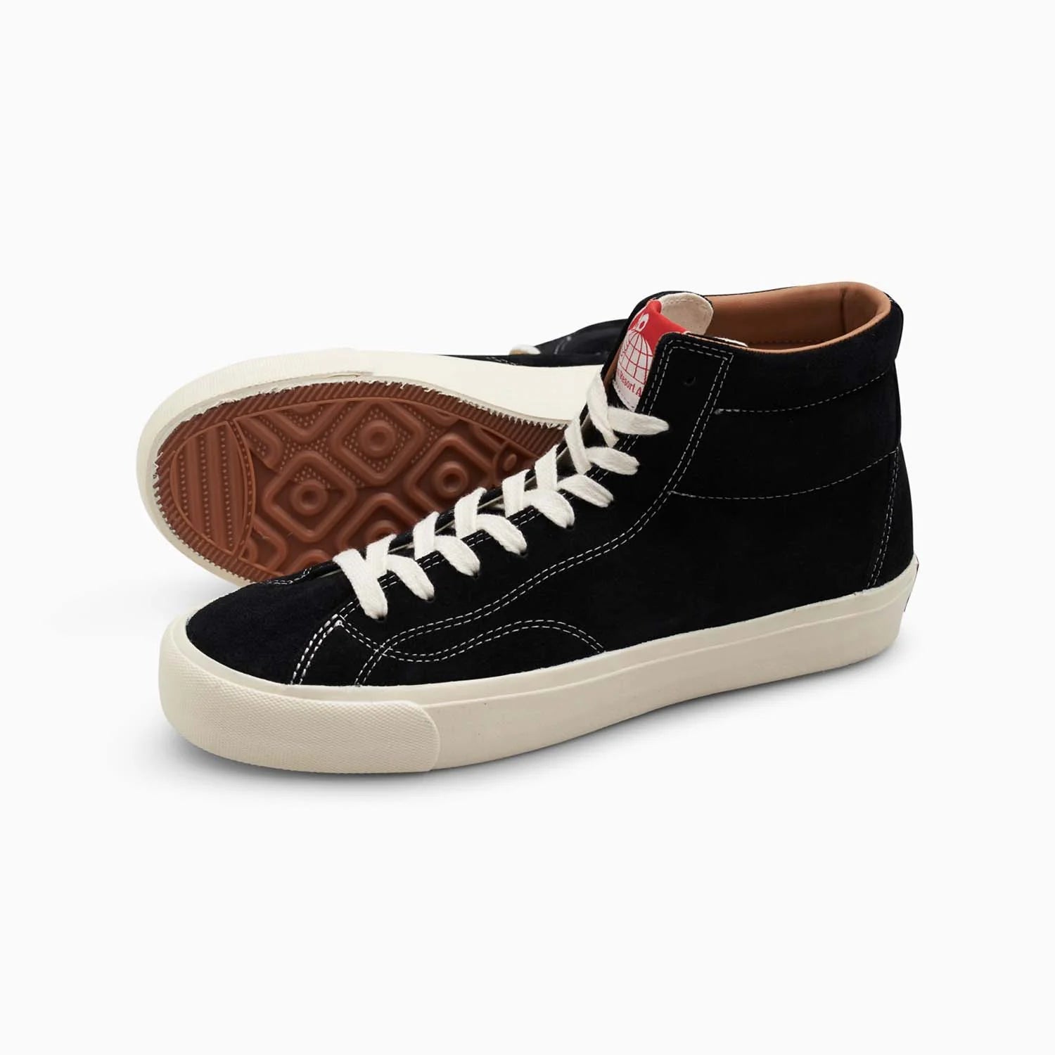 Last Resort AB VM003 Hi Suede Skate Shoe in Black and White