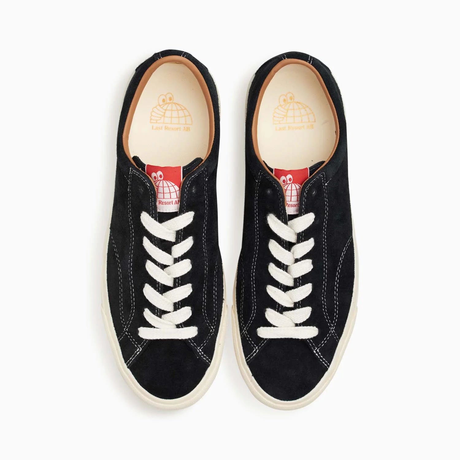 Last Resort VM003 LO Suede Shoe in Black and White