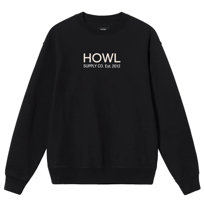 Howl Logo Crew in Black 2024 - M I L O S P O R T