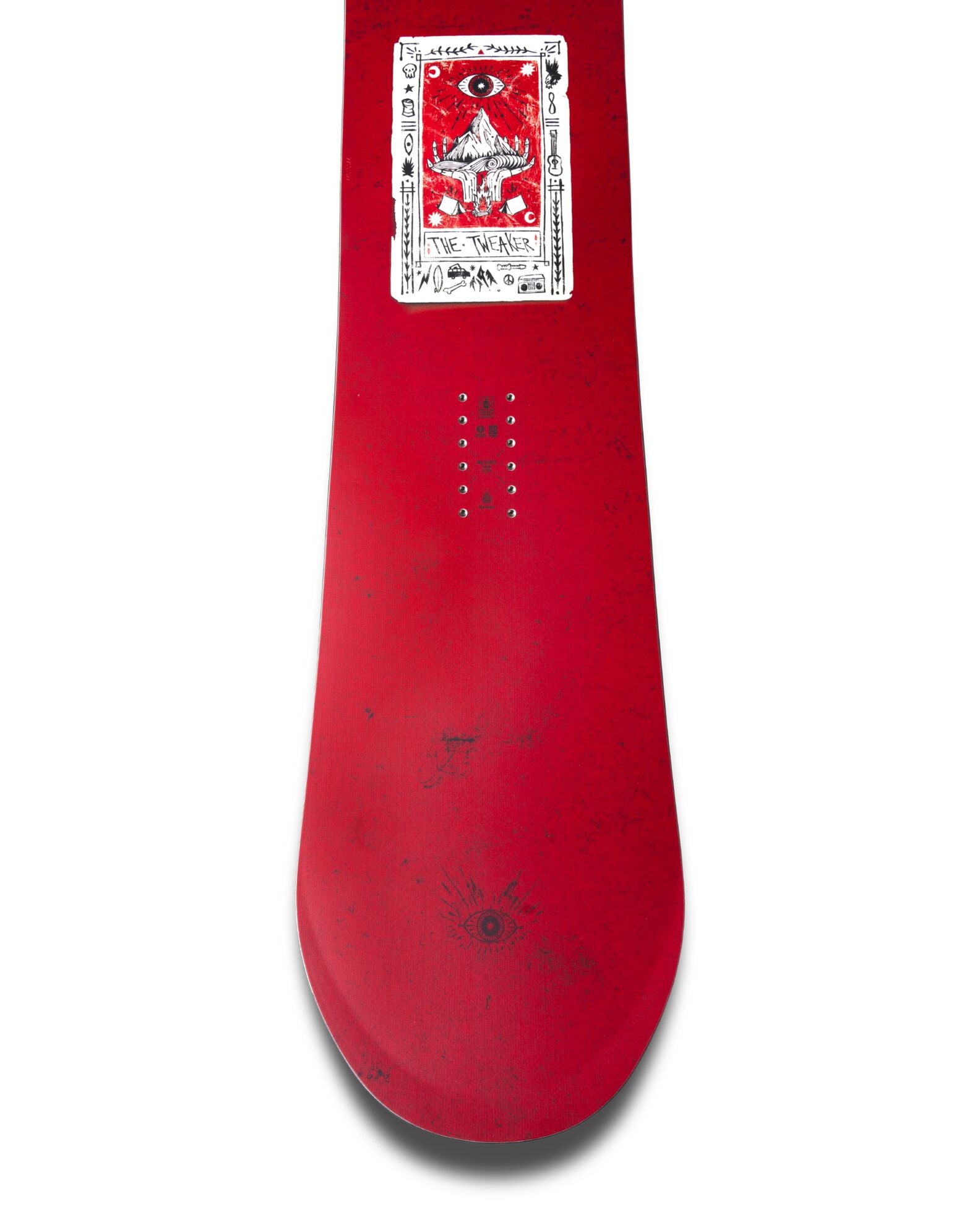Jones men's Tweaker 2 snowboard for 2027, featuring a sleek snow design with vibrant graphics and a sturdy, flexible build.