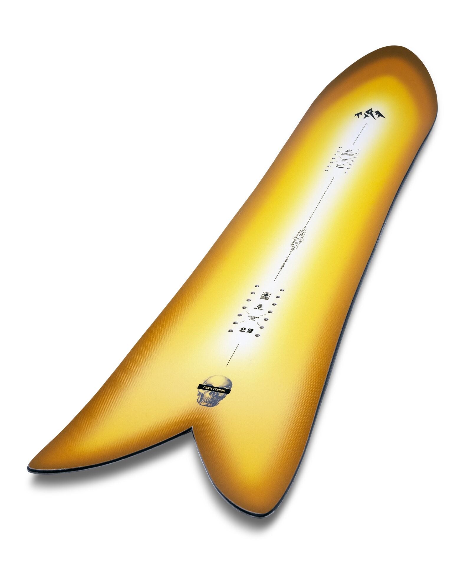 Jones Storm Wolf snowboard for winter snowboarding, featuring a sleek design and durable construction suitable for all-mountain riding.