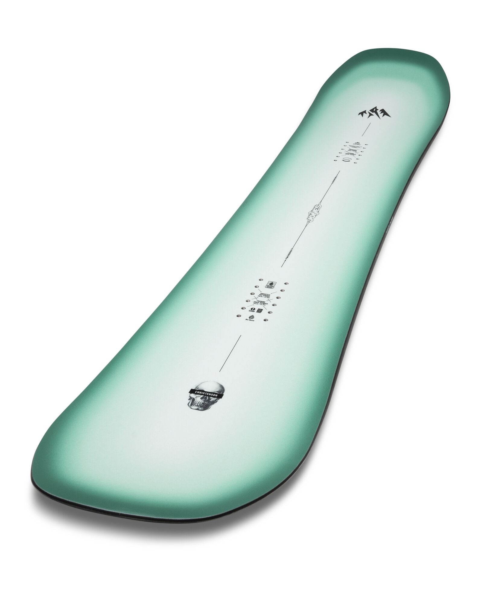 Jones Twincraft Snowboard 2027, a versatile twin snowboard with a sleek design, ideal for all-mountain snowboarding.