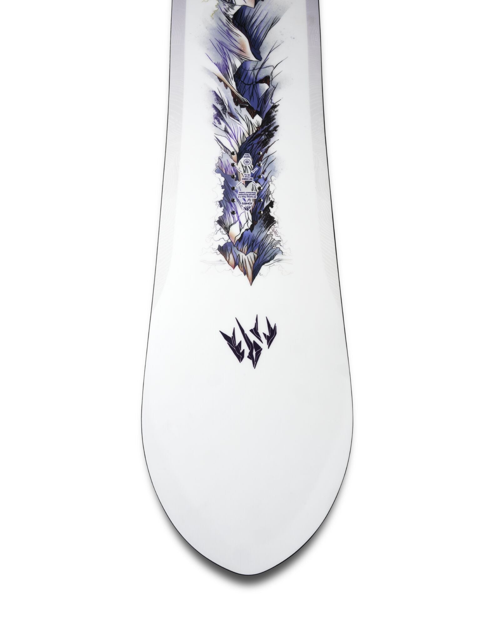 Jones Womens Dream Weaver 2 snowboard for women, featuring a sleek design and durable construction for winter snowboarding.
