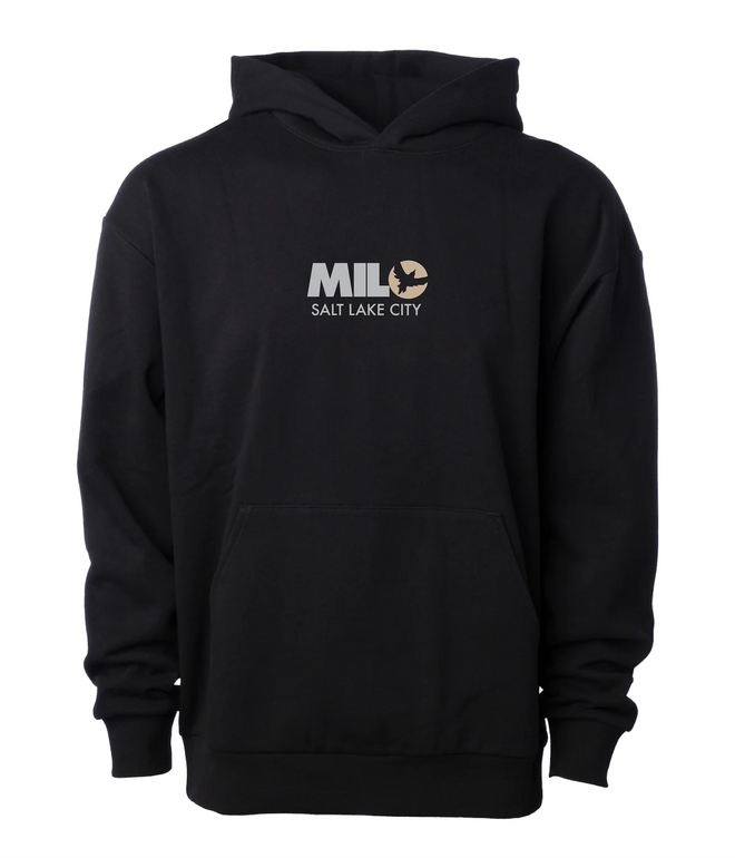 Milosport Club Hooded Sweatshirt in Black and Khaki