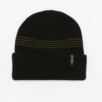 Autumn Mini Stripe Beanie in Black 2024 - M I L O S P O R T
