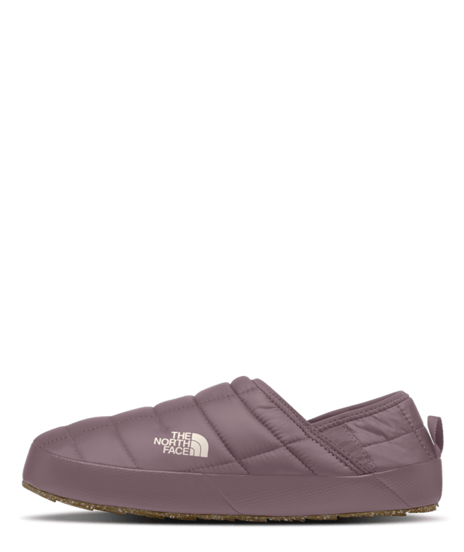 The North Face Womens ThermoBall Traction Mule V Slipper in Fawn Grey and Gardenia White 2024 - M I L O S P O R T