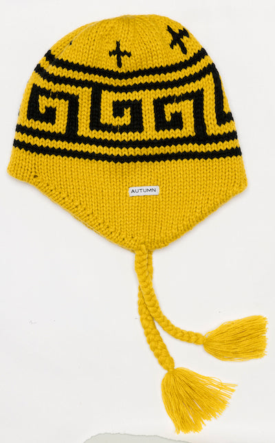 Autumn Niseko Earflap Beanie in Saffron 2024
