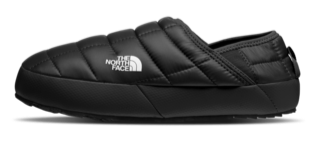 North Face women's Thermoball Traction Mule V slipper with plush lining and durable rubber sole, designed for comfort and warmth.