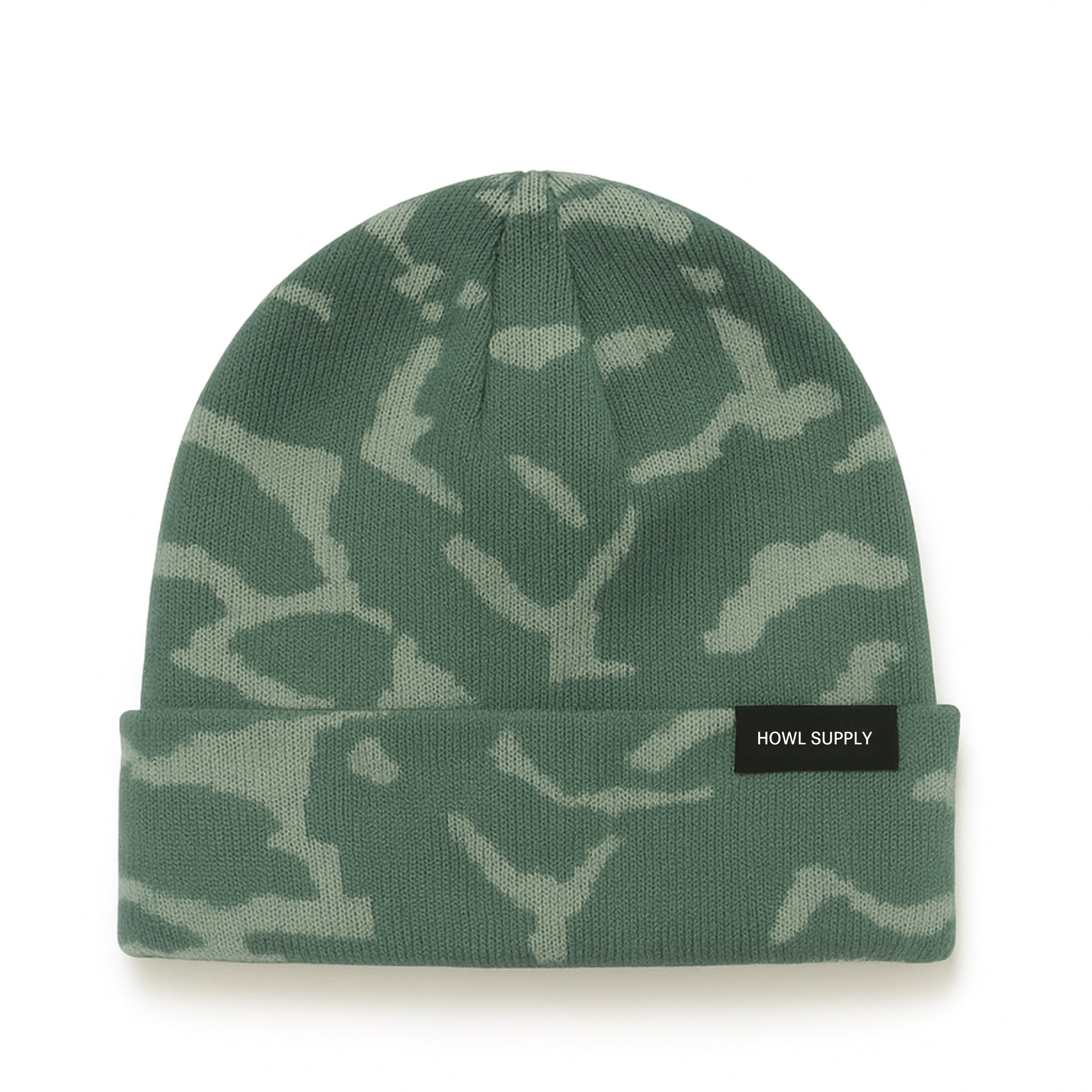 Howl Paragon Beanie in sage, unisex knit hat designed for men and women, cozy and stylish winter accessory.