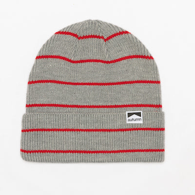 Autumn Pinstripe Beanie in Grey 2024 - M I L O S P O R T