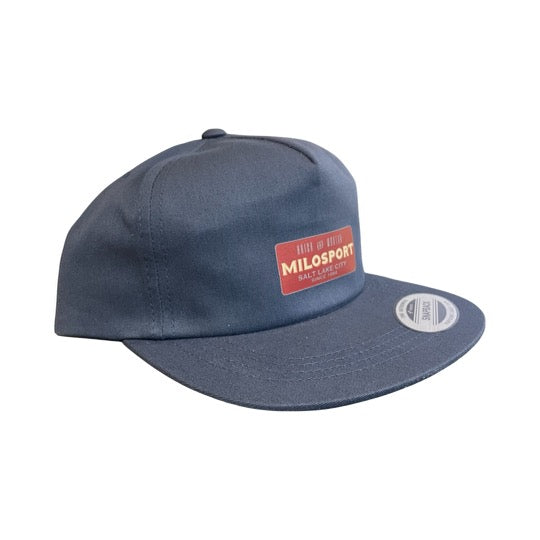 Milosport Brick and Mortar Snapback Hat in Navy - M I L O S P O R T