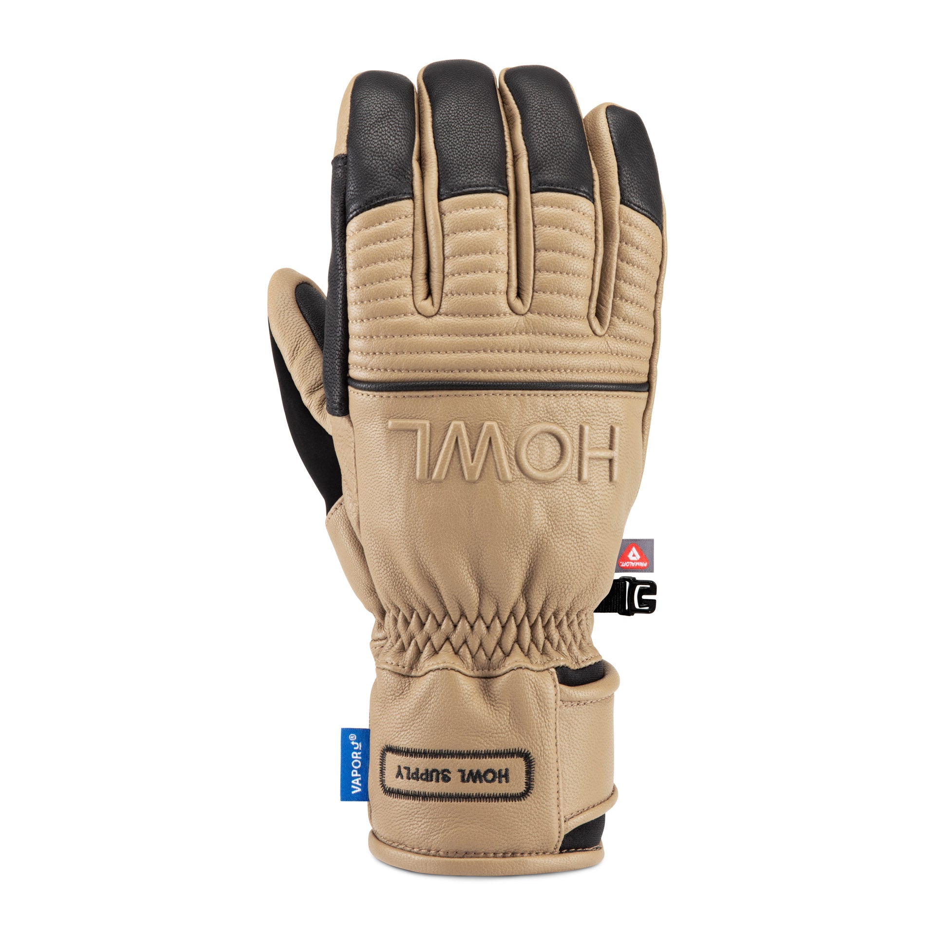 Howl Sexton Glove 2027 in tan, unisex men's and women's sports glove with detailed stitching and branding on the front.