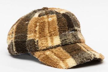 Autumn Sherpa Dad Hat in Brown 2024