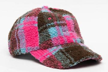 Autumn Sherpa Dad Hat in Pink 2024