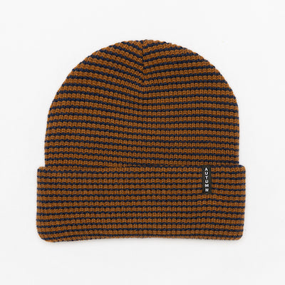 Autumn Stripe Beanie in Work Brown 2024 - M I L O S P O R T