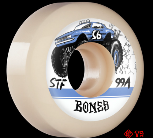 Bones Wheels Pro Stf Skateboard Wheels Bones Big Rigs V5 Sidecut 99A - M I L O S P O R T