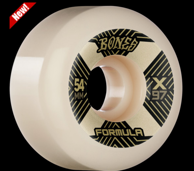 Bones Wheels X-Formula Skateboard Wheels Bones Xcell V6 Wide-Cut 97A - M I L O S P O R T
