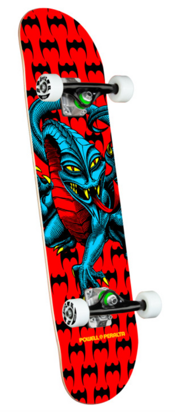 Powell Peralta Cab Dragon One Off Red Birch Complete Skateboard 7.75 x 31.08
