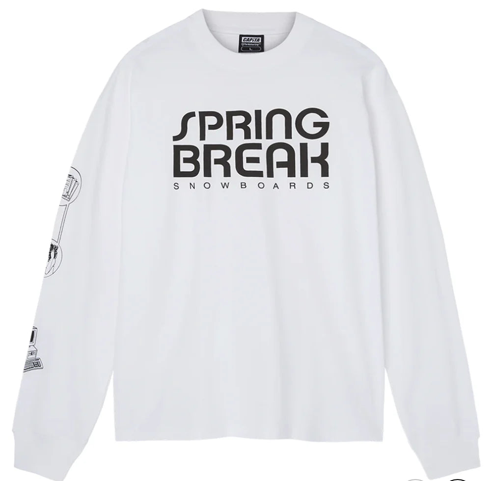 Capita Snow Long Sleeve T-Shirt 2026 featuring snow-themed design, comfortable fit, and casual style for winter outdoor activities.