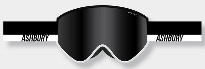 Ashbury A12 Half & Half Snow Goggle with a Dark Smoke Lens and a Spare Yellow Lens - M I L O S P O R T