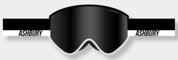 Ashbury A12 Half & Half Snow Goggle with a Dark Smoke Lens and a Spare Yellow Lens