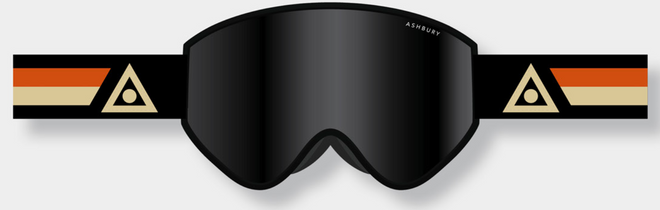 Ashbury A12 Kasper Snow Goggle with a Dark Smoke Lens and a Spare Yellow Lens - M I L O S P O R T