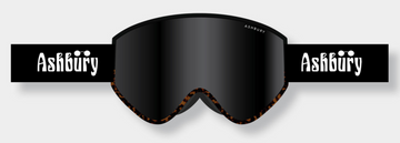Ashbury A12 OG Snow Goggle with a Dark Smoke Lens and a Spare Yellow Lens