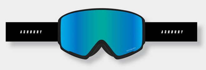 Ashbury Arrow Call Sign Snow Goggle with a Blue Mirror Lens and a Spare Yellow Lens - M I L O S P O R T