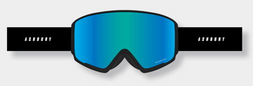 Ashbury Arrow Call Sign Snow Goggle with a Blue Mirror Lens and a Spare Yellow Lens