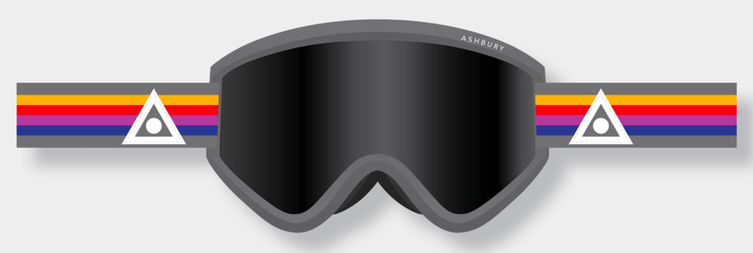 Ashbury Blackbird Eight Four Snow Goggle with a Dark Smoke Lens and a Spare Yellow Lens - M I L O S P O R T