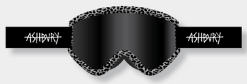 Ashbury Blackbird Farrier Snow Goggle with a Dark Smoke Lens and a Spare Yellow Lens