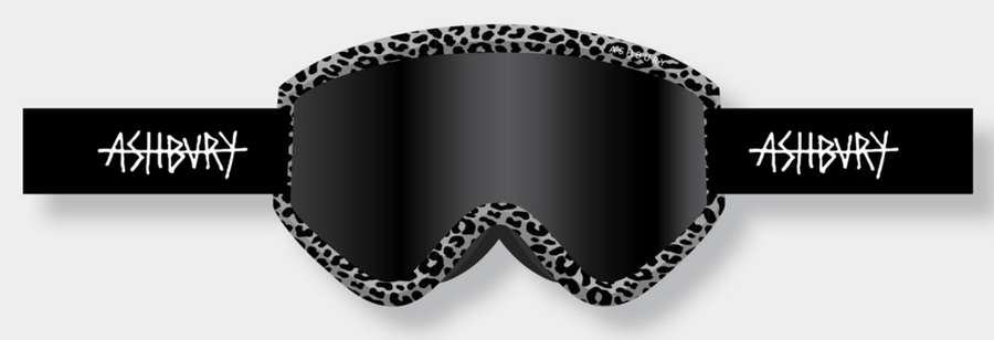 Ashbury Blackbird Farrier Snow Goggle with a Dark Smoke Lens and a Spare Yellow Lens