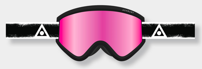 Ashbury Blackbird Mayday Snow Goggle with a Pink Mirror Lens and a Spare Yellow Lens - M I L O S P O R T