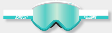 Ashbury Blackbird Miramar Snow Goggle with a Teal Mirror Lens and a Spare Yellow Lens