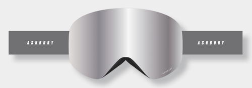 Ashbury Hornet Aileron Snow Goggle with a Silver Mirror Lens and a Spare Yellow Lens - M I L O S P O R T