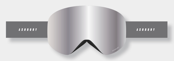 Ashbury Hornet Aileron Snow Goggle with a Silver Mirror Lens and a Spare Yellow Lens