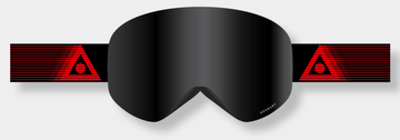 Ashbury Hornet Bandit Snow Goggle with a Dark Smoke Lens and a Spare Yellow Lens